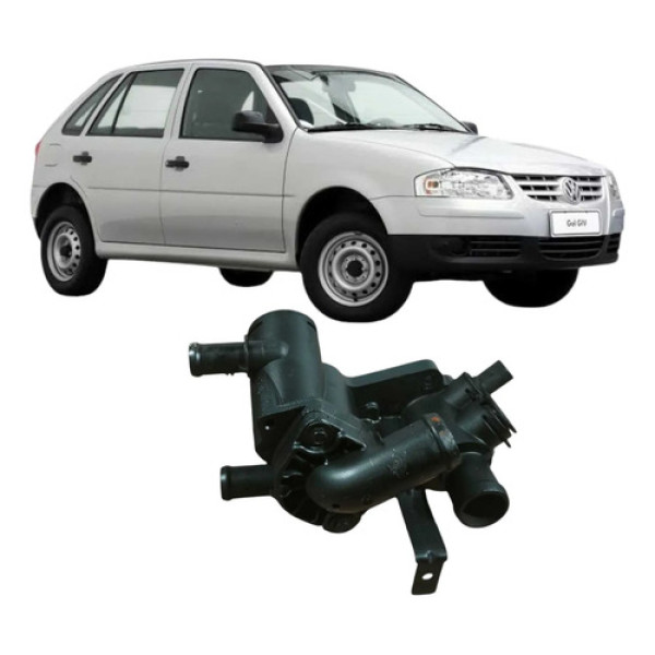Carcaça Válvula Termostática Volkswagen Gol 2009 Original