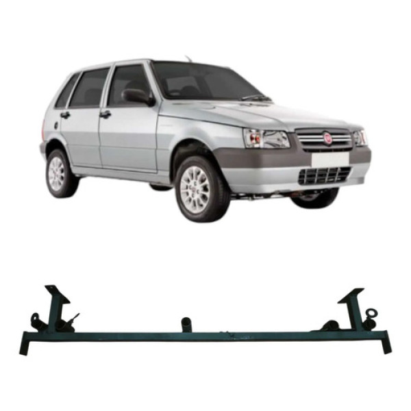 Rack De Teto Fiat Uno Mille 2010 1.0 2p Original   Preto