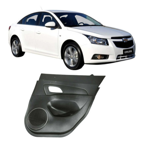 Forro Porta Traseiro Direito Gm Cruze 2013 1.8 Original Preto