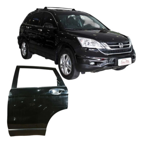 Porta Traseira Esquerda Honda Cr-v 2010 2.0 4x4 Original Traseira Esquerdo Preto