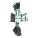 Suporte Maçaneta Tras Esq Chevrolet Prisma 2012 93363844 Ori Prateado Traseira