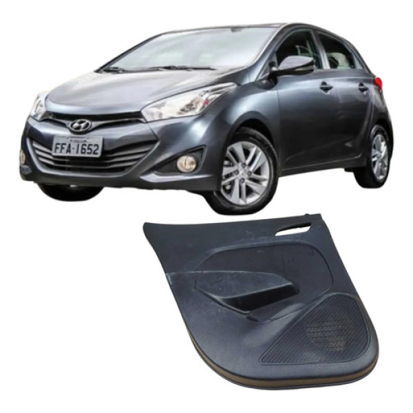 Forro Porta Traseira Esquerda Hyundai Hb20 2013 833101s010 Preto