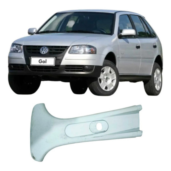 Moldura Esquerda Central Volkswagen Gol 2006 5u4867243 Preto