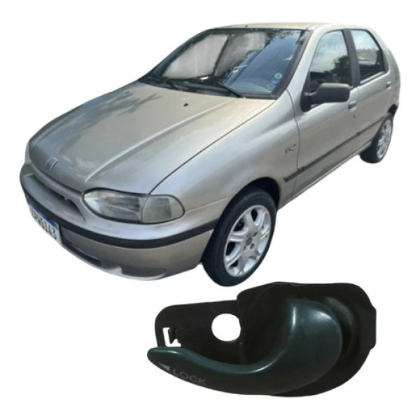 Maçaneta Traseira Esquerda Fiat Palio 1997 1.0 Original Branco Traseira