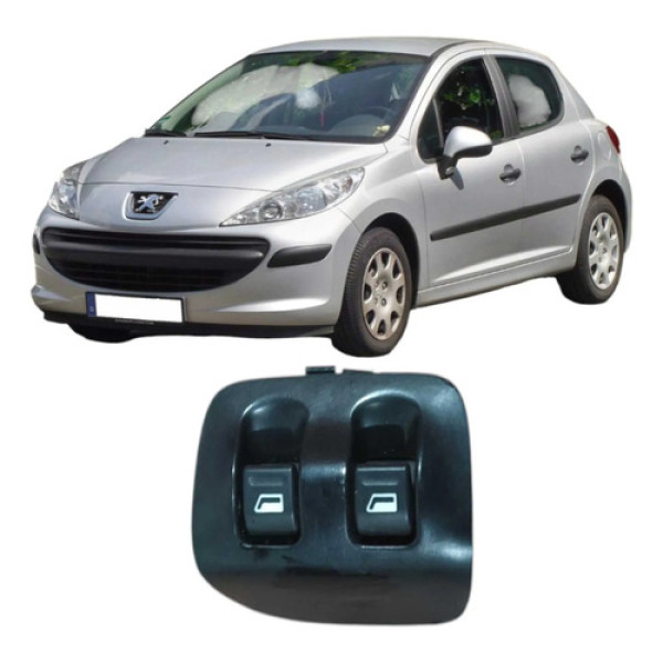 Comando Vidro Dianteiro Esquerdo Peugeot 207 2009 1.4 