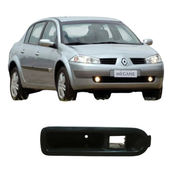 Moldura Botão Vidro Traseiro Direito Megane 2009 156013870