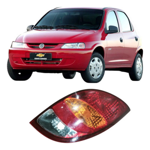 Lanterna Traseira Direita Chevrolet Celta 2004 1.0 Original Direito/passageiro Vermelho