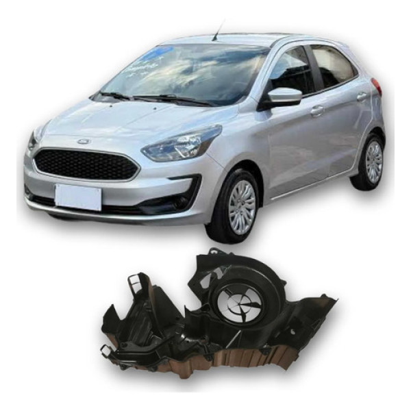 Lateral Caixa Ar Condicionado Ford Ka 2019 1.0 3c Original Preto
