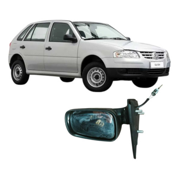 Retrovisor Manual Direito Volkswagen Gol 2009 1.0 Original
