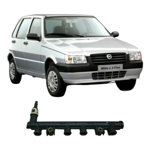 Flauta Injeçao Combustivel Fiat Uno 2005 1.0 Cu0012179