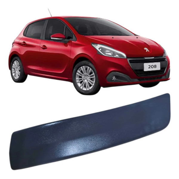 Moldura Puxador Traseiro Direito Peugeot 208 2019 9801084777 Cinza Traseira