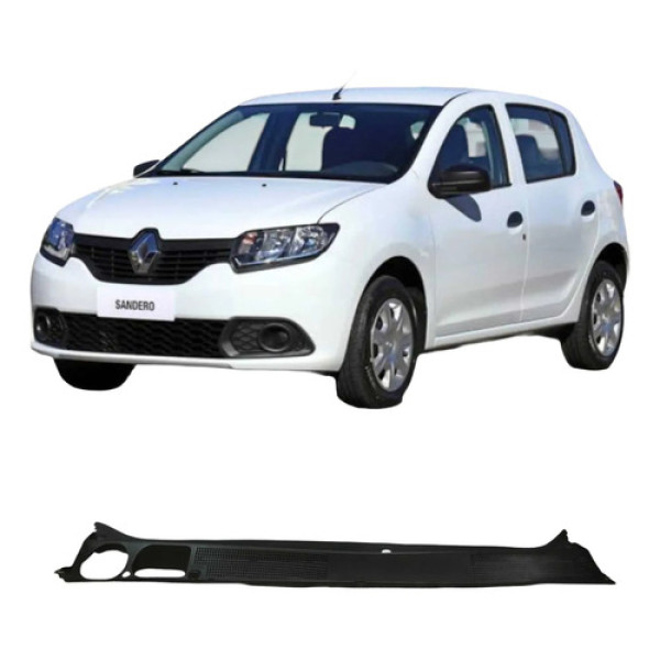 Grade Churrasqueira Renault Sandero 2015 1.0 3c Original Preto Fosco