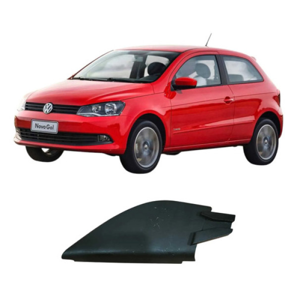 Moldura Interna Retrovisor Esquerdo Volkswagen Gol 2015 Orig Preto