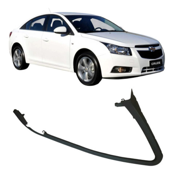 Friso Interno Dianteiro Esquerda Gm Cruze 2013 1.8 Original Preto