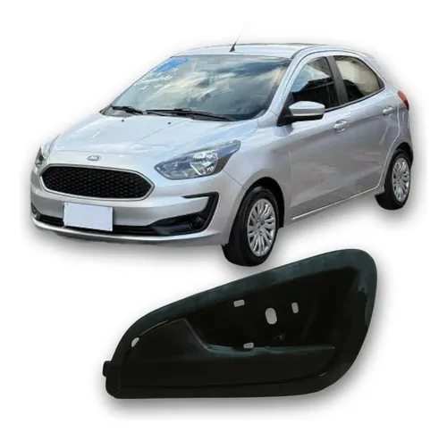 Maçaneta Interna Traseira Esquerda Ford Ka 2019 1.0 Orig Prateado Traseira