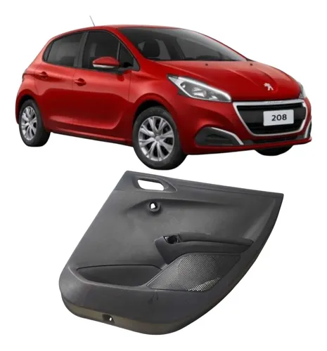 Forro Porta Traseira Direita Peugeot 208 1.2 3c 2019 8392775 Preto