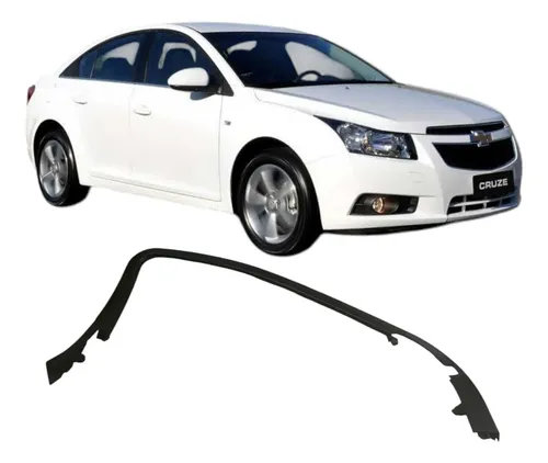 Friso Interno Porta Dianteira Esquerda Cruze 2014 Original Preto