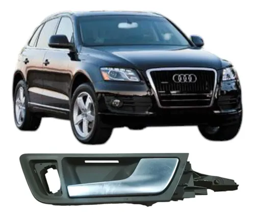 Maçaneta Interna Traseira Dir Audi Q5 2012 8r0837020 Orig Preto Traseira