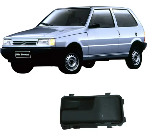 Maçaneta Dianteira Direita Fiat Uno 1995 1.0 Original  Preto Dianteira