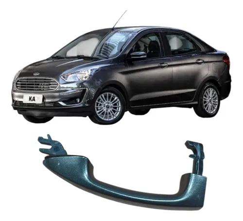 Maçaneta Dianteira Direita Ford Ka 2019 1.5 3c Original Preto Dianteira