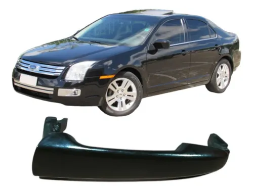 Maçaneta Traseira Esquerda Ford Fusion 2006 Original 4p Preto Traseira