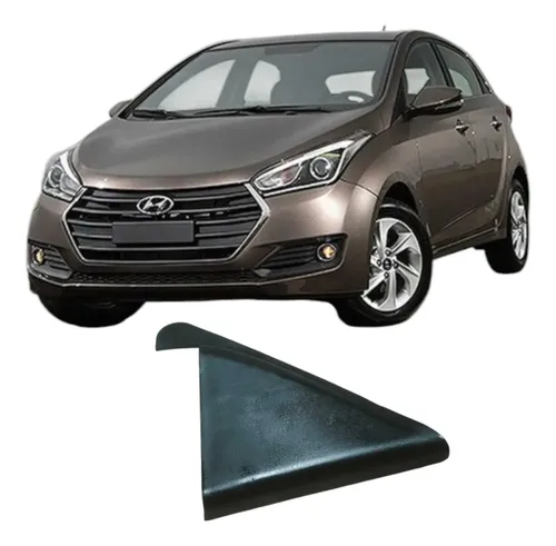 Moldura Porta Traseira Esquerda Hyundai Hb20 2016 839111s200 Preto