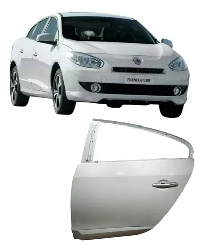 Porta Traseira Esquerda Renault Fluence 2014 2.0 Original Dianteira Esquerdo Branco