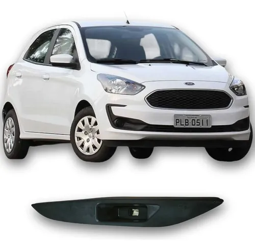 Puxador Porta Interno Traseiro Direito Ford Ka Se 2021 Orig Preto Traseira