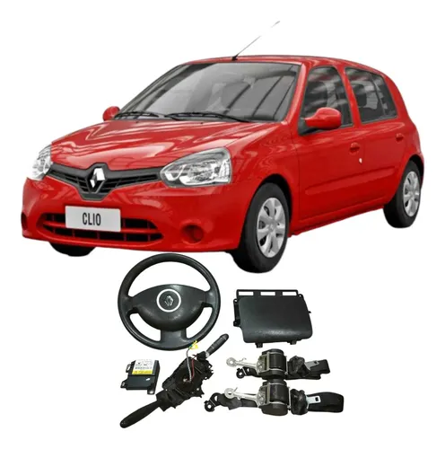 Kit Airbag Renault Clio 2016 1.0 8201164280 Original Preto