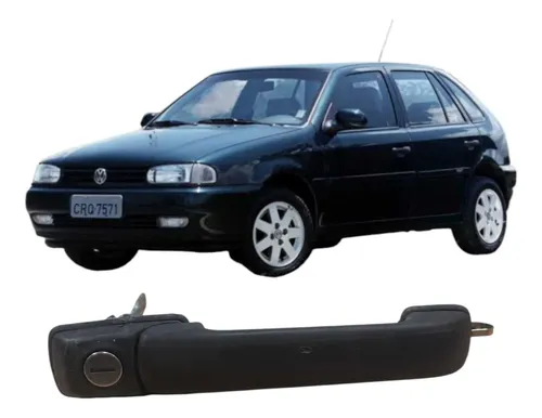 Maçaneta Dianteira Direita Volkswagen Gol 1999 1.0 Original Preto Dianteira