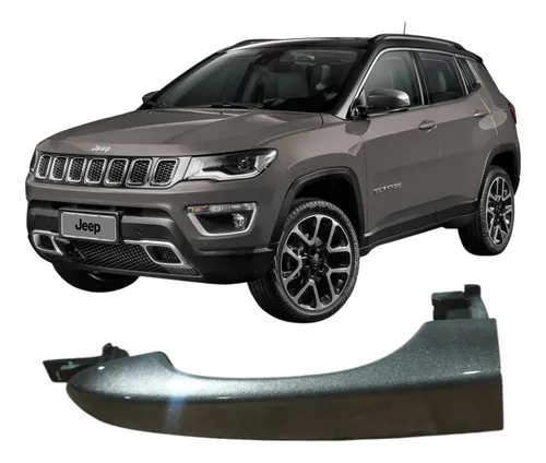 Maçaneta Traseira Direita Jeep Compass 2020 2.0 Original Cinza Traseira