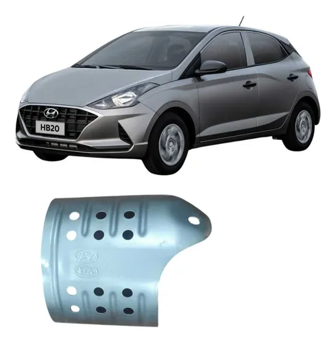  Defletor  Escapamento Catalisador Hyundai Hb20  2020 Preto