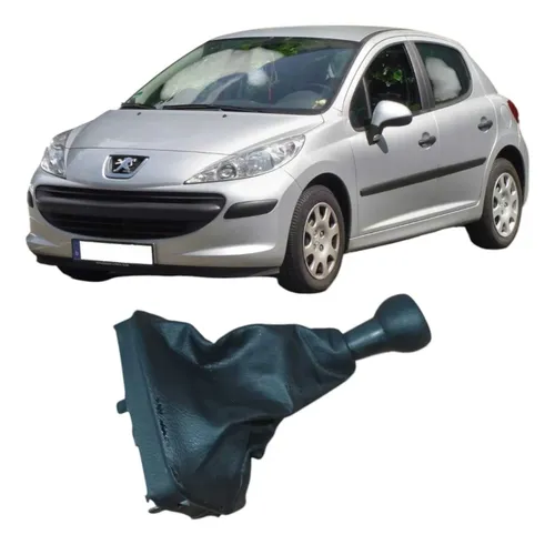 Manopla Cambio Manual Peugeot 207 2009 1.4 Original  Prateado