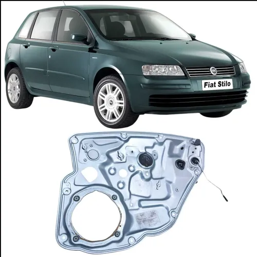 Suporte Máquina Vidro Traseira Direita Fiat Stilo 1.8 2003