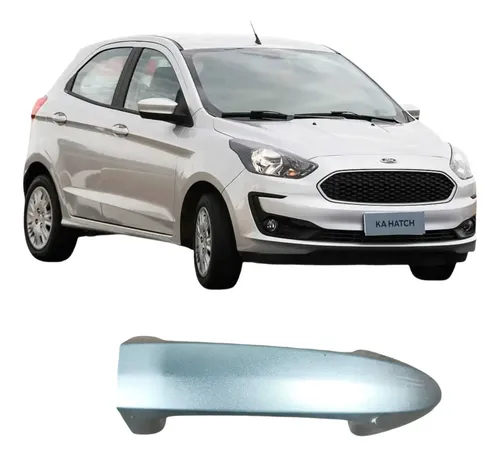 Maçaneta Externa Dianteira Esquerda  Ford Ka 2019 Original Prateado Dianteira
