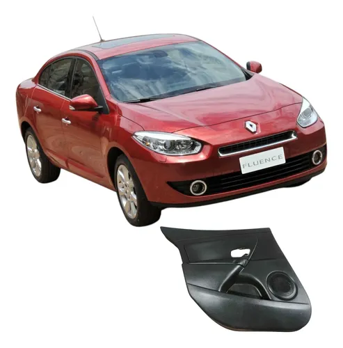 Forro Porta Traseira Esquerda Renault Fluence 2014 Original Preto