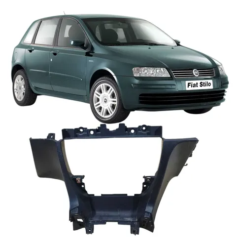 Acabamento Painel Central Fiat Stilo 2002 Original  Preto Listras