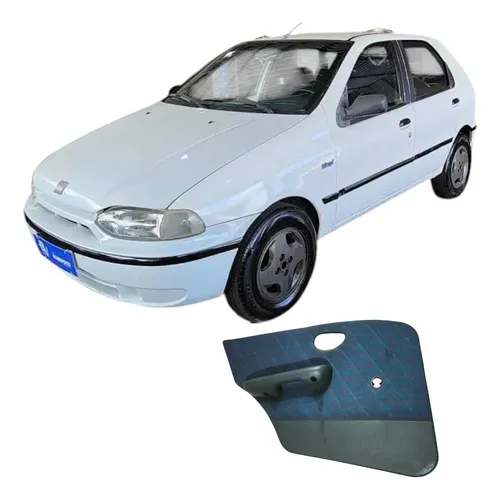 Forro Porta Traseira Esquerda Fiat Palio 1997 1.0 6353829 Azul-escuro