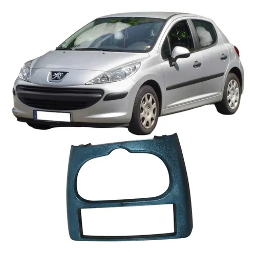 Acabamento Central Painel Peugeot 207 2009 1.4 Original Prateado