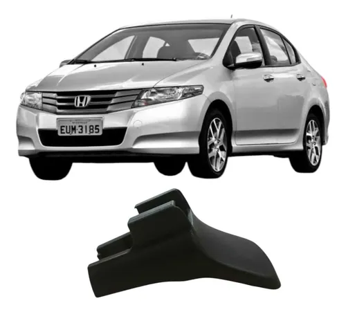 Moldura Trilho Banco Dianteiro Honda City 2011 1.5 Original Preto