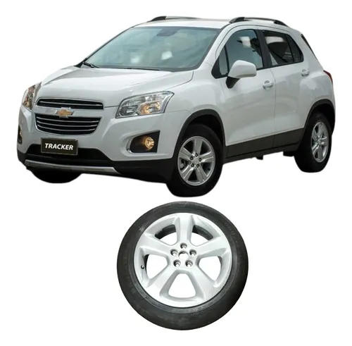 Roda Liga Aro 18 5furos Chevrolet Tracker 2015 1.8 Original Prateado
