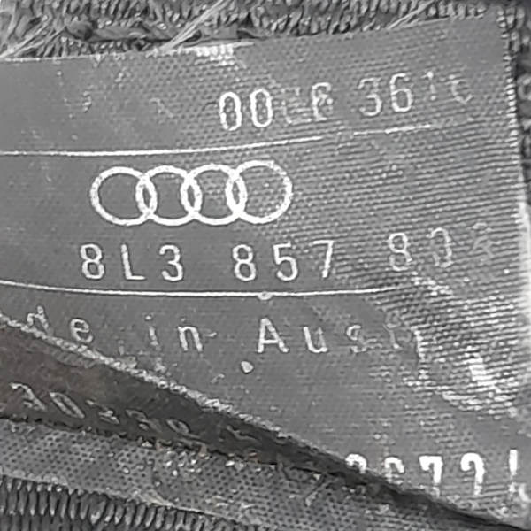 CINTO DIREITO BANCO TRASEIRO  AUDI A3 1.8 T  1998 193866