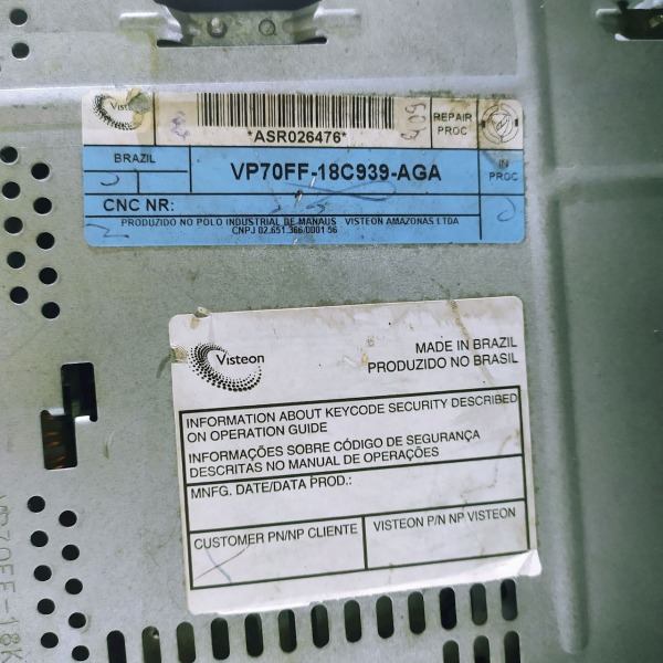 SOM AUTOMOTIVO CD PLAYER MP3 FIAT SIENA 2013 ORIGINAL     48438