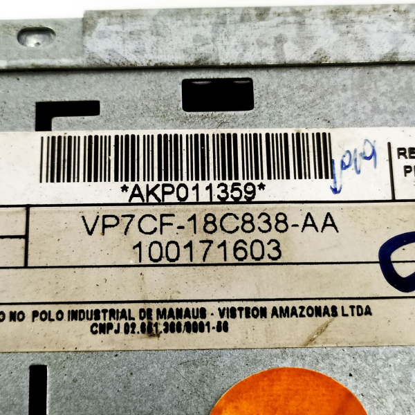 TOCA CD MP3 ORIGINAL FIAT IDEA ADVENTURE 2007    123489