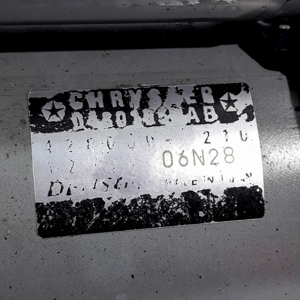 MOTOR DE ARRANQUE JEEP GRAND CHEROKEE 3.6 2012 V1826 - P26
