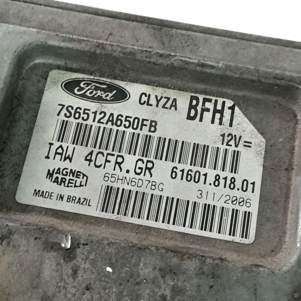 MÓDULO DE INJEÇÃO ELETRÔNICA FORD FIESTA SD 1.6 2007 V1814 - P24