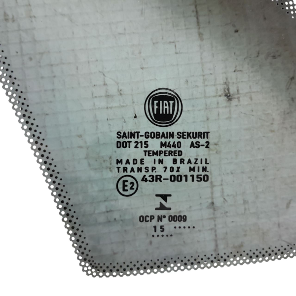 VIDRO ÓCULOS TRASEIRO ESQUERDO  FIAT SIENA 1.4 2015 214049
