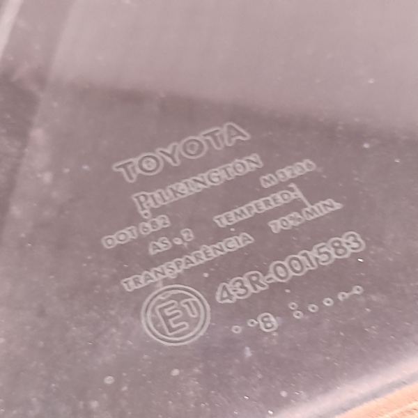 VIDRO ÓCULOS PORTA TRASEIRA DIREITA  TOYOTA COROLLA XLI 1.8 2009 215441