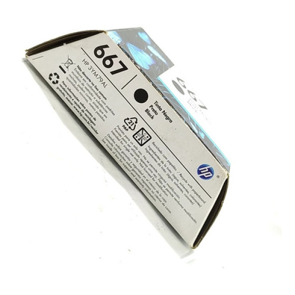 Cartucho Tinta Impressora Hp 667 3ym79al 56350