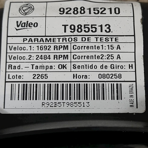 Ventoinha Radiador  Fiat Siena 1.4 2015 214777